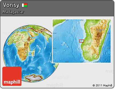 Physical Location Map of Vorisy