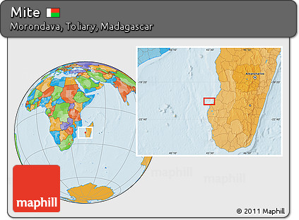 Political Location Map of Mite