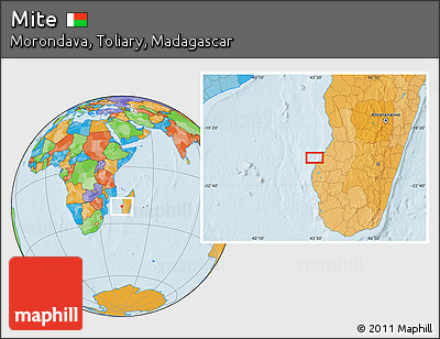 Political Location Map of Mite