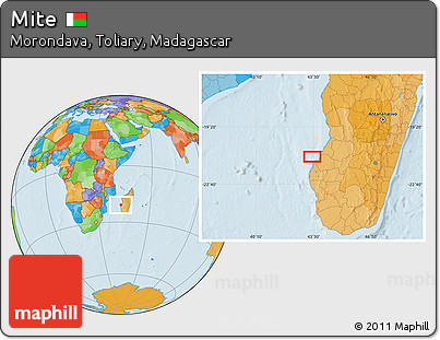 Political Location Map of Mite