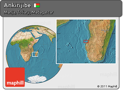 Satellite Location Map of Ankirijibe