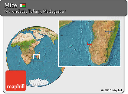 Satellite Location Map of Mite