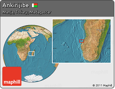 Satellite Location Map of Ankirijibe