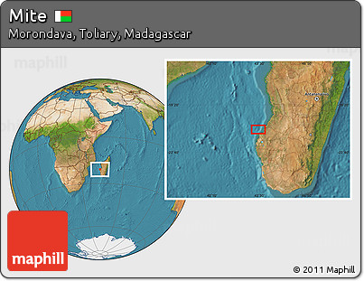 Satellite Location Map of Mite