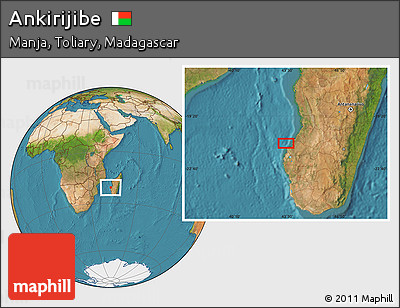 Satellite Location Map of Ankirijibe