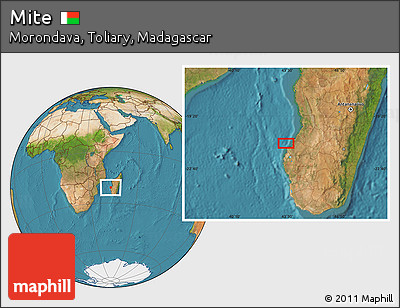 Satellite Location Map of Mite