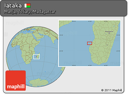 Savanna Style Location Map of Iataka