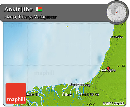 Physical Map of Ankirijibe