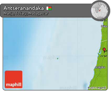 Physical Map of Antseranandaka