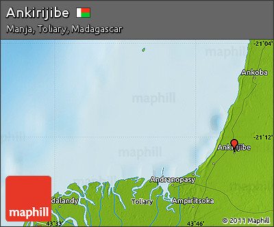 Physical Map of Ankirijibe