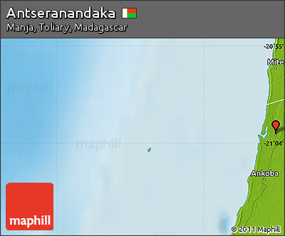 Physical Map of Antseranandaka