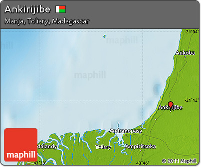Physical Map of Ankirijibe