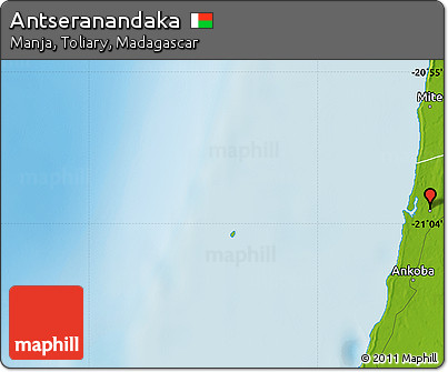 Physical Map of Antseranandaka