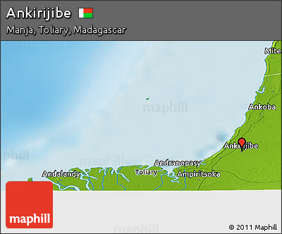 Physical Panoramic Map of Ankirijibe