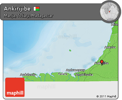 Political Panoramic Map of Ankirijibe