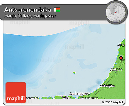 Political Panoramic Map of Antseranandaka