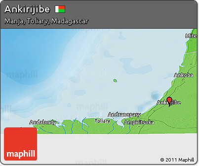 Political Panoramic Map of Ankirijibe