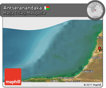 Satellite Panoramic Map of Antseranandaka