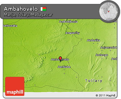 Physical 3D Map of Ambahovelo