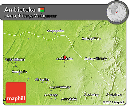 Physical 3D Map of Ambiataka
