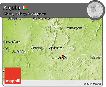 Physical 3D Map of Anjaha