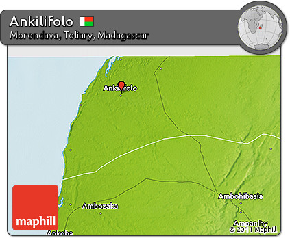 Physical 3D Map of Ankilifolo