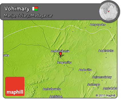Physical 3D Map of Vohimary