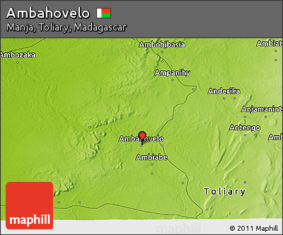 Physical 3D Map of Ambahovelo