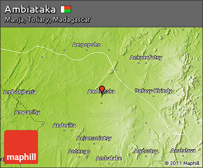 Physical 3D Map of Ambiataka