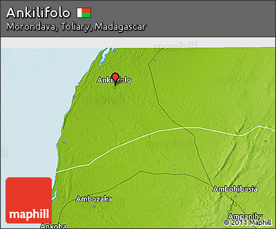 Physical 3D Map of Ankilifolo