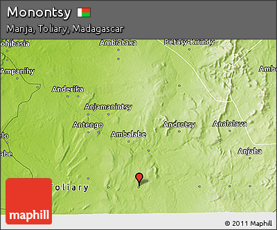 Physical 3D Map of Monontsy