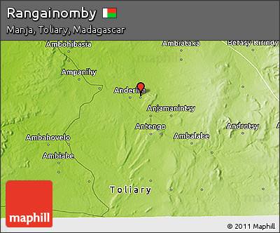 Physical 3D Map of Rangainomby