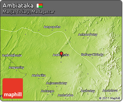 Physical 3D Map of Ambiataka