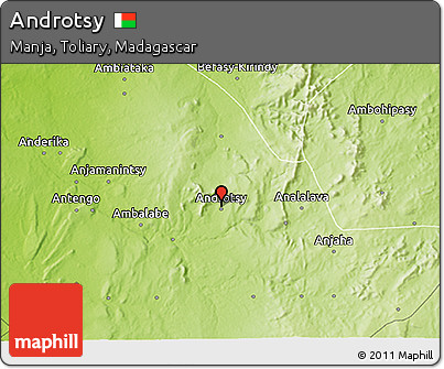 Physical 3D Map of Androtsy