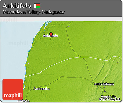 Physical 3D Map of Ankilifolo