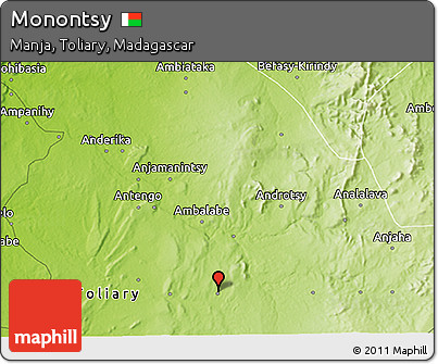 Physical 3D Map of Monontsy