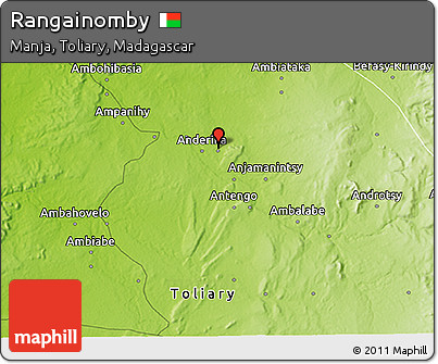 Physical 3D Map of Rangainomby