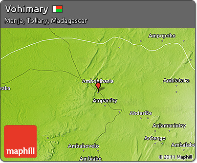 Physical 3D Map of Vohimary