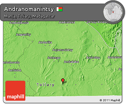Political 3D Map of Andranomanintsy
