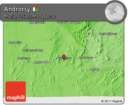 Political 3D Map of Androtsy