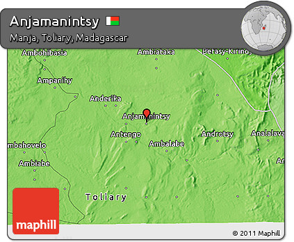 Political 3D Map of Anjamanintsy