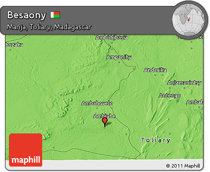 Political 3D Map of Besaony