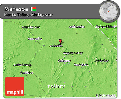 Political 3D Map of Mahasoa