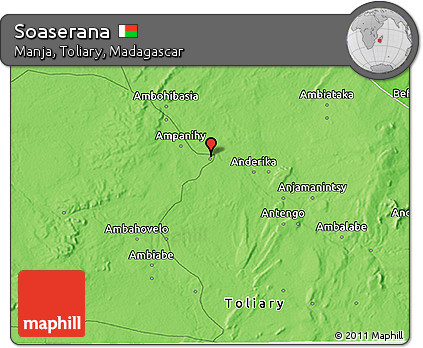 Political 3D Map of Soaserana