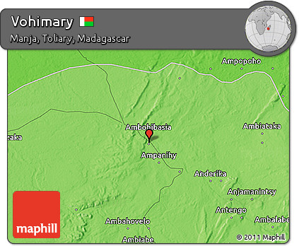 Political 3D Map of Vohimary