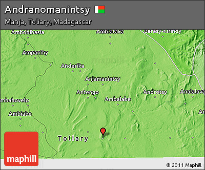 Political 3D Map of Andranomanintsy