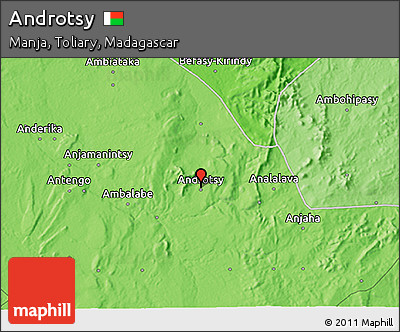 Political 3D Map of Androtsy
