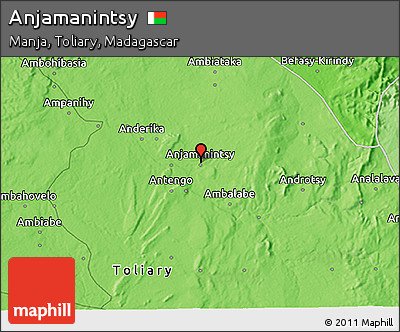Political 3D Map of Anjamanintsy