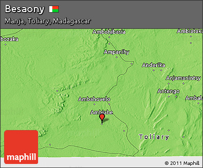 Political 3D Map of Besaony