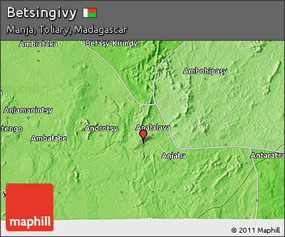 Political 3D Map of Betsingivy